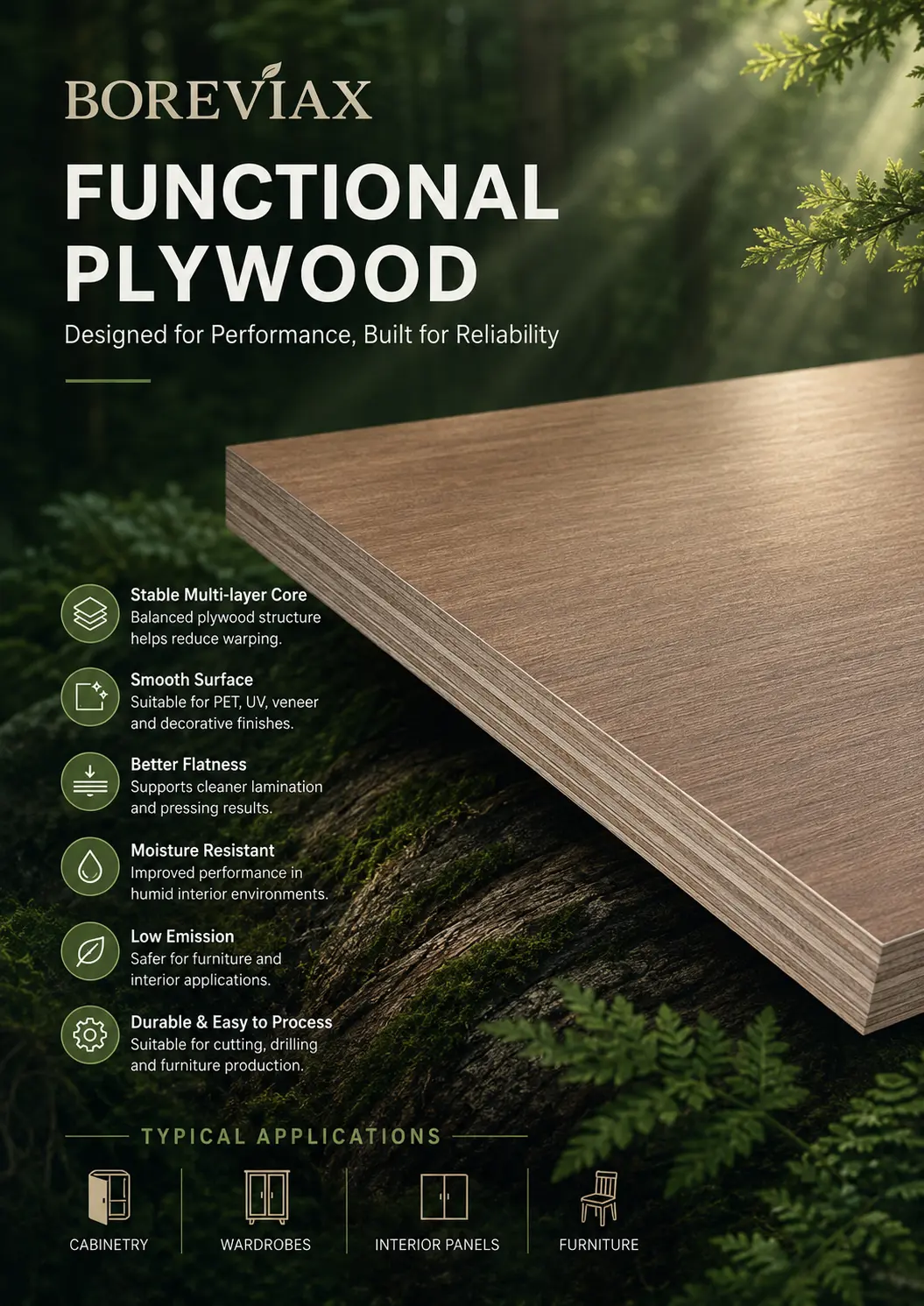 Functional Plywood construction or application detail